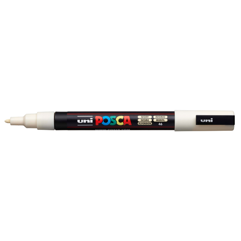 Posca PC-3M Fine Bullet Tip Paint Marker, Ivory