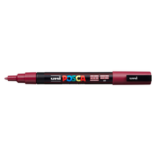 Dim Gray Posca PC-3M Fine Bullet Tip Paint Marker, Red wine Paint Markers