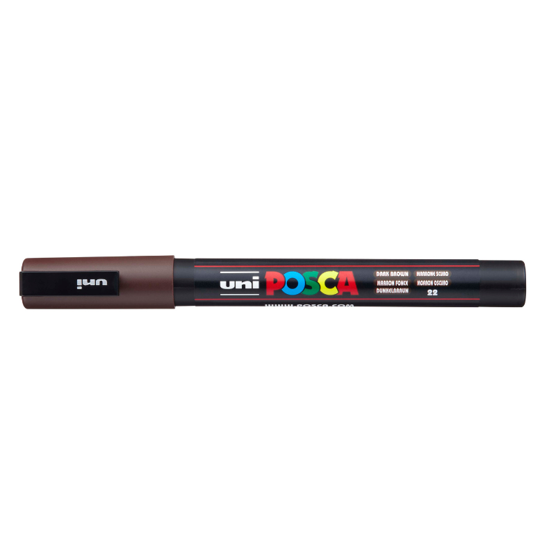 Dark Slate Gray Posca PC-3M Fine Bullet Tip Paint Marker, Dark Brown Paint Markers
