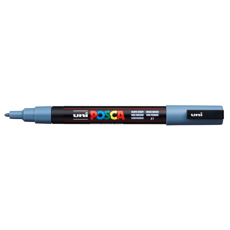 Dim Gray Posca PC-3M Fine Bullet Tip Paint Marker, Slate Grey Paint Markers