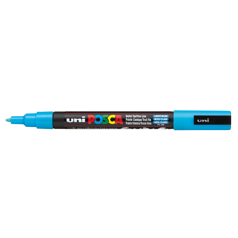 Light Slate Gray Posca PC-3M Fine Bullet Tip Paint Marker, Light Blue Paint Markers