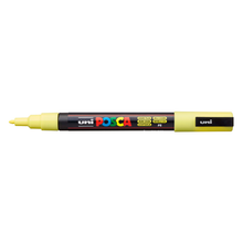 Slate Gray Posca PC-3M Fine Bullet Tip Paint Marker, Sunshine Yellow Paint Markers