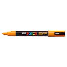 Dim Gray Posca PC-3M Fine Bullet Tip Paint Marker, Bright Yellow Paint Markers