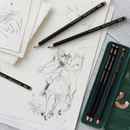 Light Gray Faber-Castell  Pitt Graphite Matt Tin, 6Pk Pencils