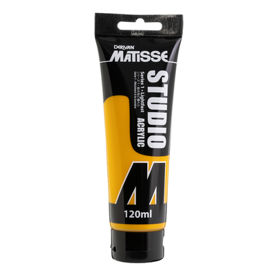 White Smoke Derivan Matisse Studio Acrylic Paint, 120ml, Yellow Deep Acrylic Paints