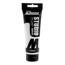 White Smoke Derivan Matisse Studio Acrylic Paint, 120ml, Zinc White Acrylic Paints