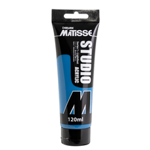 White Smoke Derivan Matisse Studio Acrylic Paint, 120ml, Manganese Blue (hue) Acrylic Paints