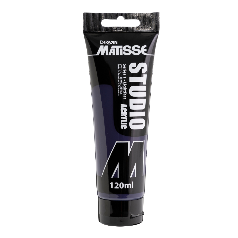 White Smoke Derivan Matisse Studio Acrylic Paint, 120ml, Dioxazine Purple Acrylic Paints