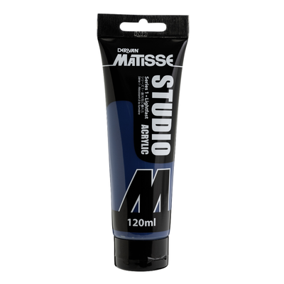 White Smoke Derivan Matisse Studio Acrylic Paint, 120ml, Southern Ocean Blue Acrylic Paints