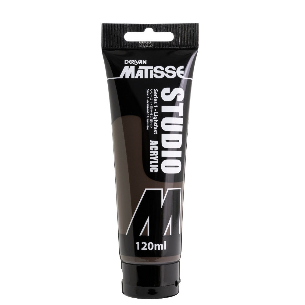 White Smoke Derivan Matisse Studio Acrylic Paint, 120ml, Raw Umber Acrylic Paints