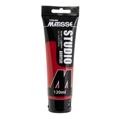 White Smoke Derivan Matisse Studio Acrylic Paint, 120ml, Crimson Acrylic Paints
