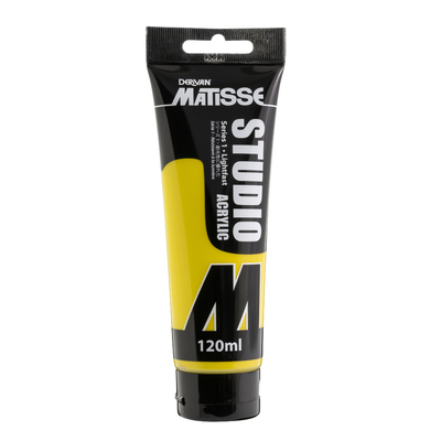 White Smoke Derivan Matisse Studio Acrylic Paint, 120ml, Primary Yellow Acrylic Paints