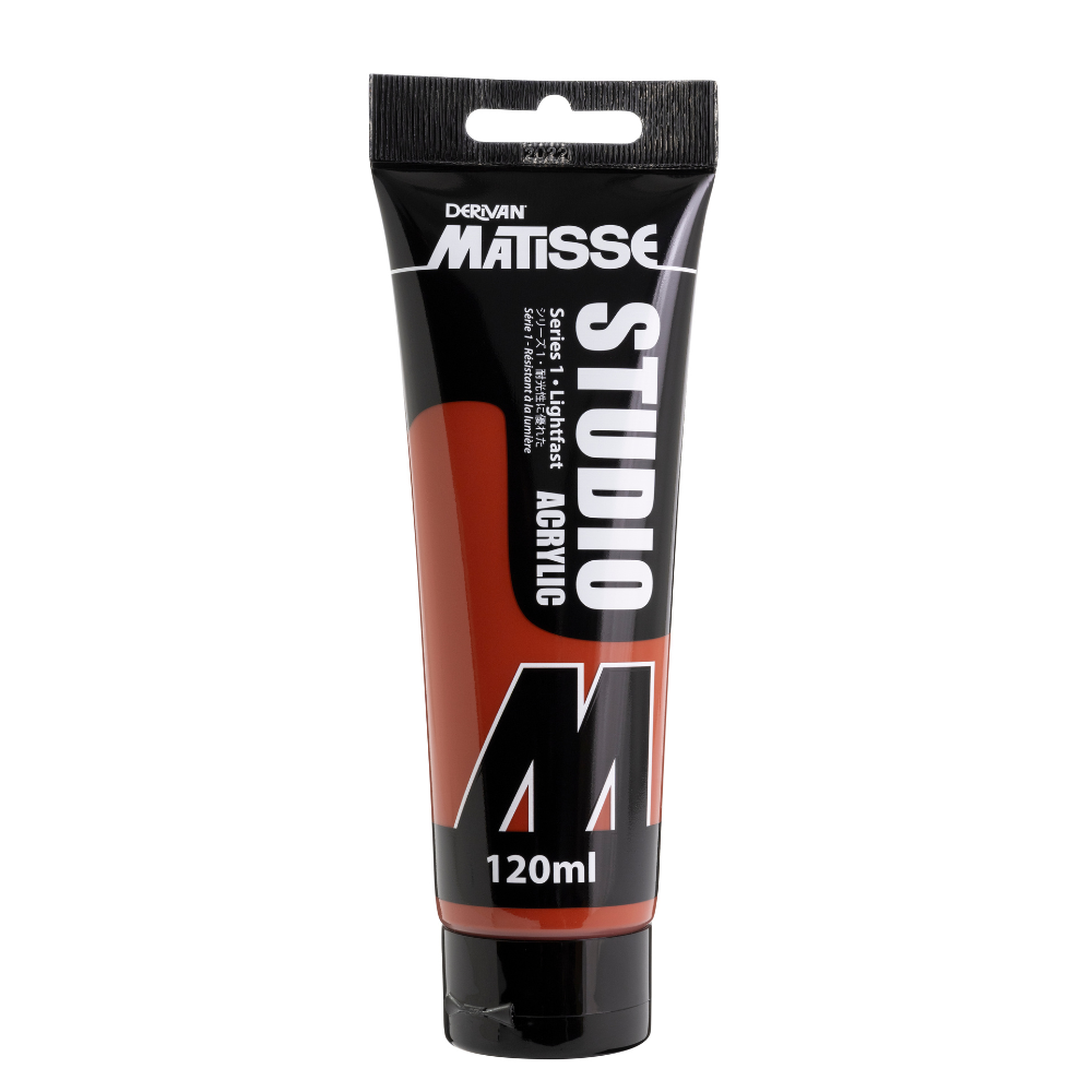 White Smoke Derivan Matisse Studio Acrylic Paint, 120ml, Red Oxide Acrylic Paints