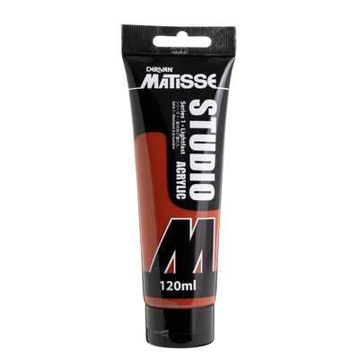 White Smoke Derivan Matisse Studio Acrylic Paint, 120ml, Red Oxide Acrylic Paints