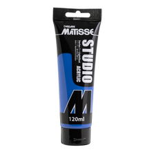 White Smoke Derivan Matisse Studio Acrylic Paint, 120ml, Cobalt Blue (hue) Acrylic Paints