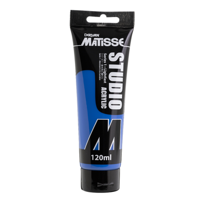 White Smoke Derivan Matisse Studio Acrylic Paint, 120ml, Cobalt Blue (hue) Acrylic Paints