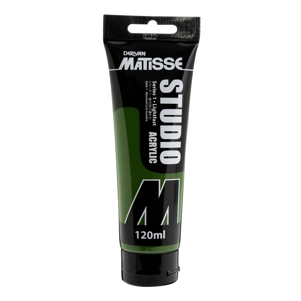 White Smoke Derivan Matisse Studio Acrylic Paint, 120ml, Australian Sap Green Acrylic Paints