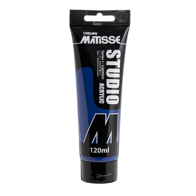 White Smoke Derivan Matisse Studio Acrylic Paint, 120ml, Phthalo Blue Acrylic Paints
