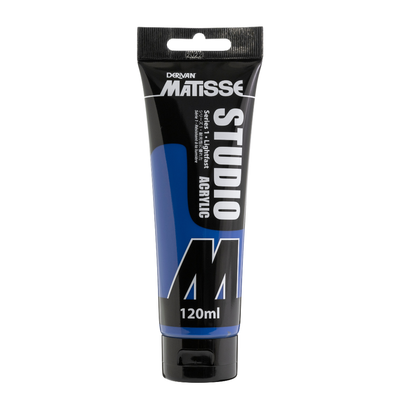 White Smoke Derivan Matisse Studio Acrylic Paint, 120ml, Primary Blue Acrylic Paints