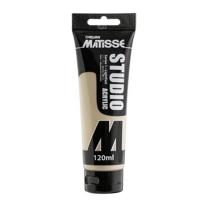 White Smoke Derivan Matisse Studio Acrylic Paint, 120ml, Australian Ghost Gum Acrylic Paints