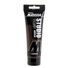 White Smoke Derivan Matisse Studio Acrylic Paint, 120ml, Burnt Umber Acrylic Paints