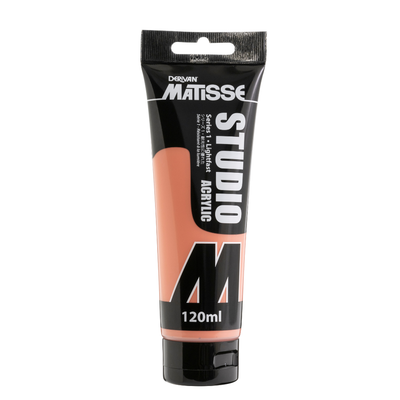 White Smoke Derivan Matisse Studio Acrylic Paint, 120ml, Australian Salmon Gum Acrylic Paints