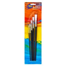 Dodger Blue Inx Artists Paint Brushes, 5Pk Kids Painting Supplies