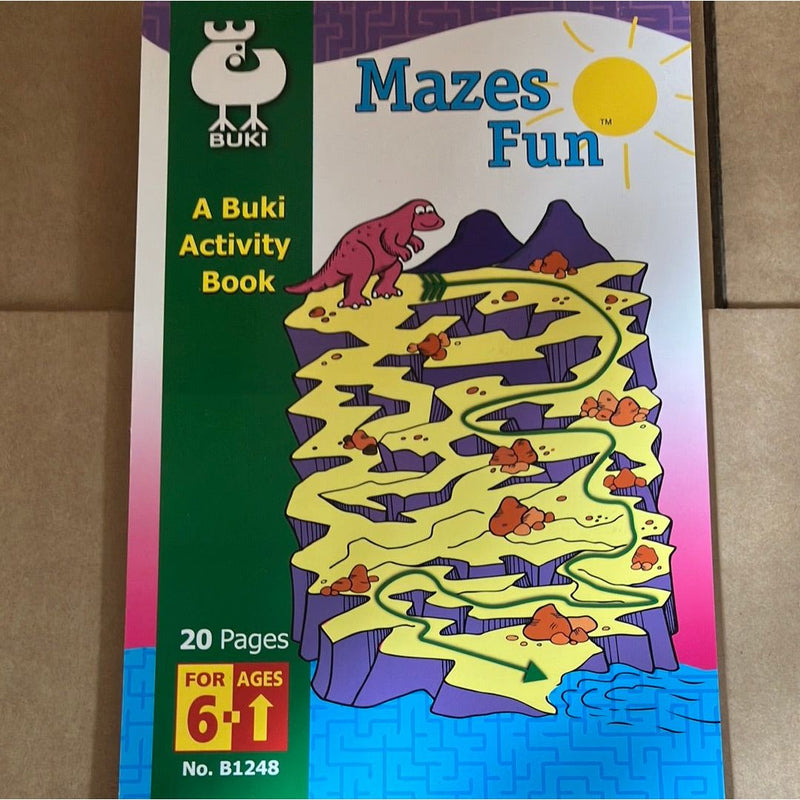 Dark Slate Gray MAZES FUN 20 PAGES 6+ Kids Educational Games and Toys