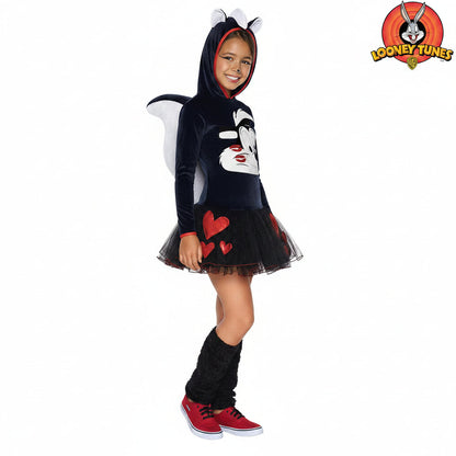 White Smoke Pepe Le Pew Hooded Costume Costumes
