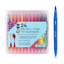 White Smoke I Heart Art Markers with Brush and Fine Tip, Set 24 Easter