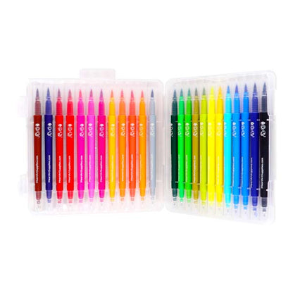 White Smoke I Heart Art Markers with Brush and Fine Tip, Set 24 Easter