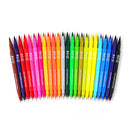 White Smoke I Heart Art Markers with Brush and Fine Tip, Set 24 Easter