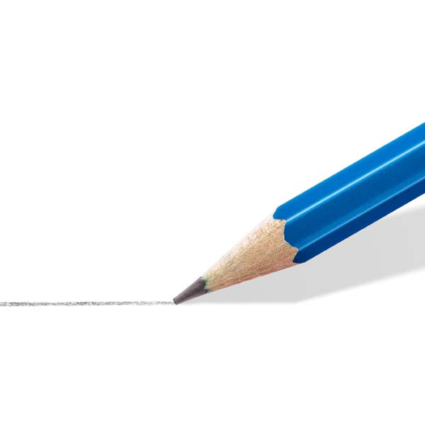 White Smoke Staedtler Mars Lumograph Graphite Sketching set, 6Pcs Pencils