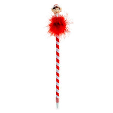 White Smoke Xmas Elves Wobbly Top Pen Christmas
