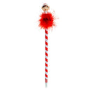 White Smoke Xmas Elves Wobbly Top Pen Christmas