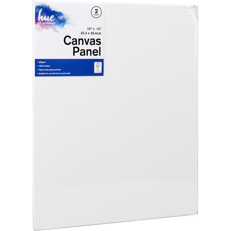 Lavender Hue Stretched Canvas Panel 2Pk 3mm 10x12in (25.4x30.4cm), 280gsm Kids Canvas