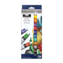 White Smoke Royal & Langnickel Essentials Artist Paint 12ml Metallic Acrylic 12pk Acrylic Paints