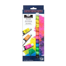 White Smoke Royal & Langnickel Essentials Artist Paint 12ml Neon Acrylic 12pk Acrylic Paints