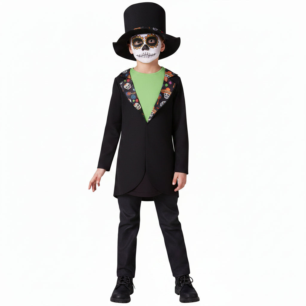 White Smoke Day Of The Dead Boys Costume Costumes