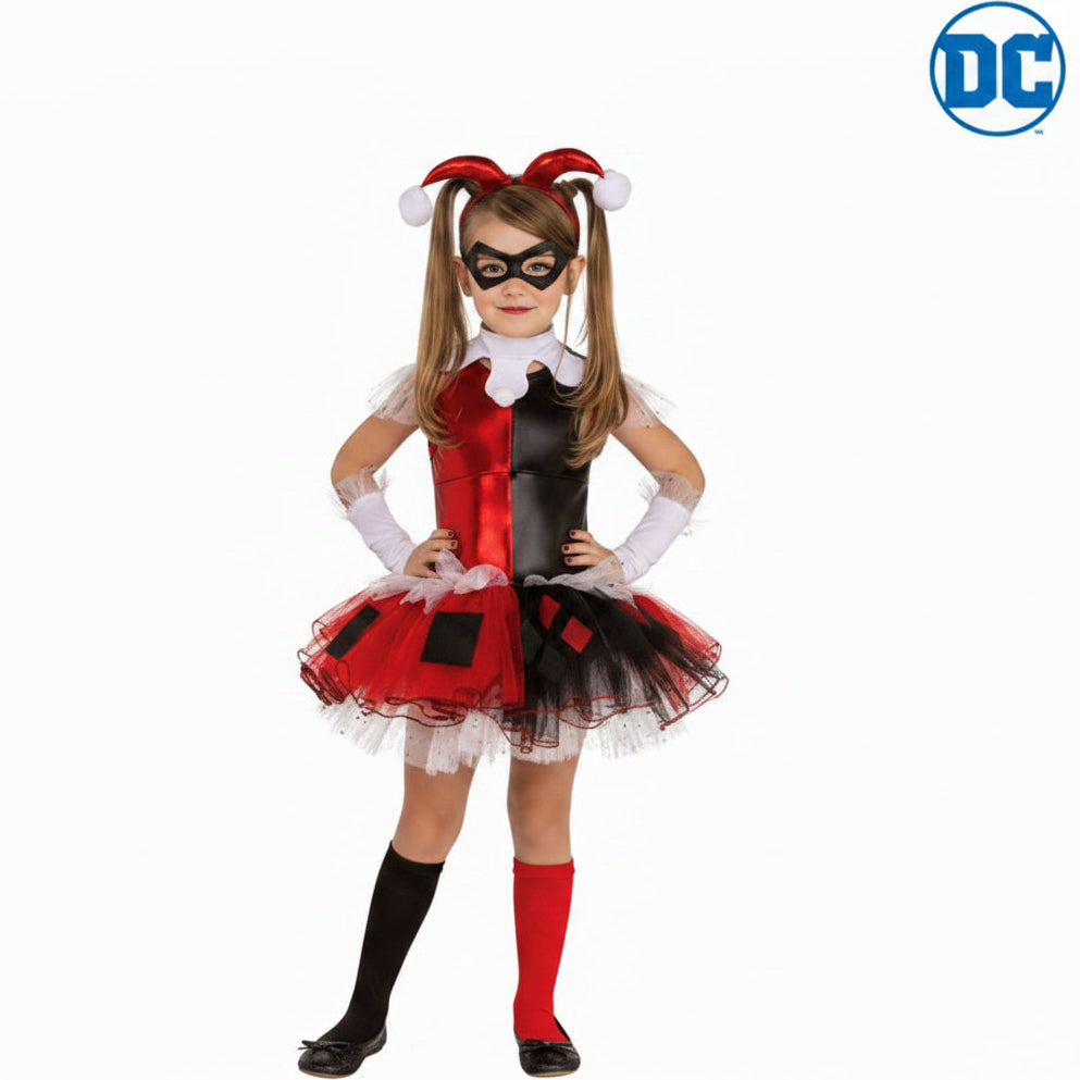 White Smoke Harley Quinn Deluxe Costume Child Costumes