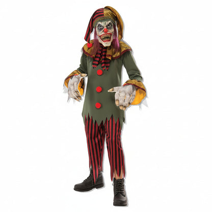 White Smoke Crazy Clown Costume Costumes