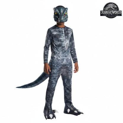 White Smoke Velociraptor Blue Costume Costumes