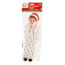 White Smoke Xmas Elves Bear Print Pyjamas, for use with our Bendable Elf Christmas