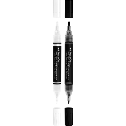 Black Faber Castell Black Edition Shake & Paint Markers, Black and White, Set of 2 Playing & Learning