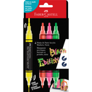 Maroon Faber Castell Black Edition Shake & Paint Markers, Neon colours, Set of 4 Playing & Learning