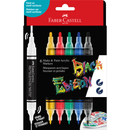Black Faber Castell Black Edition Shake & Paint Markers, Classic colours, Set of 6 Playing & Learning