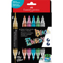 Maroon Faber Castell Black Edition Shake & Paint Markers, Metallic colours, Set of 6 Playing & Learning