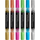 Rosy Brown Faber Castell Black Edition Shake & Paint Markers, Metallic colours, Set of 6 Playing & Learning