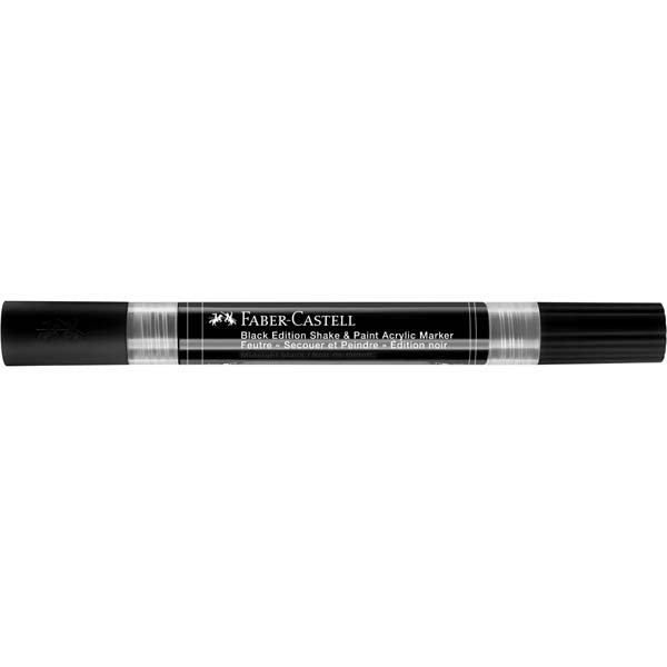 Black Faber Castell Black Edition Acrylic Shake & Paint Marker, Black - 1 Pack Kids Markers