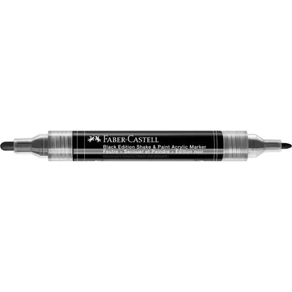 White Smoke Faber Castell Black Edition Acrylic Shake & Paint Marker, Black - 1 Pack Kids Markers